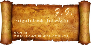 Feigelstock István névjegykártya